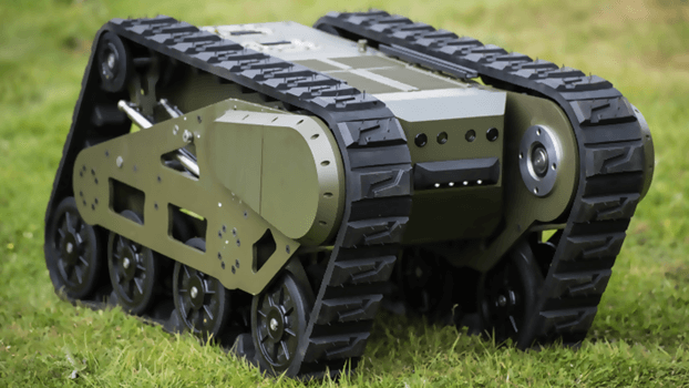 A bomb Disposal military UGV operated by powerful Large Li-Ion Battery Bank